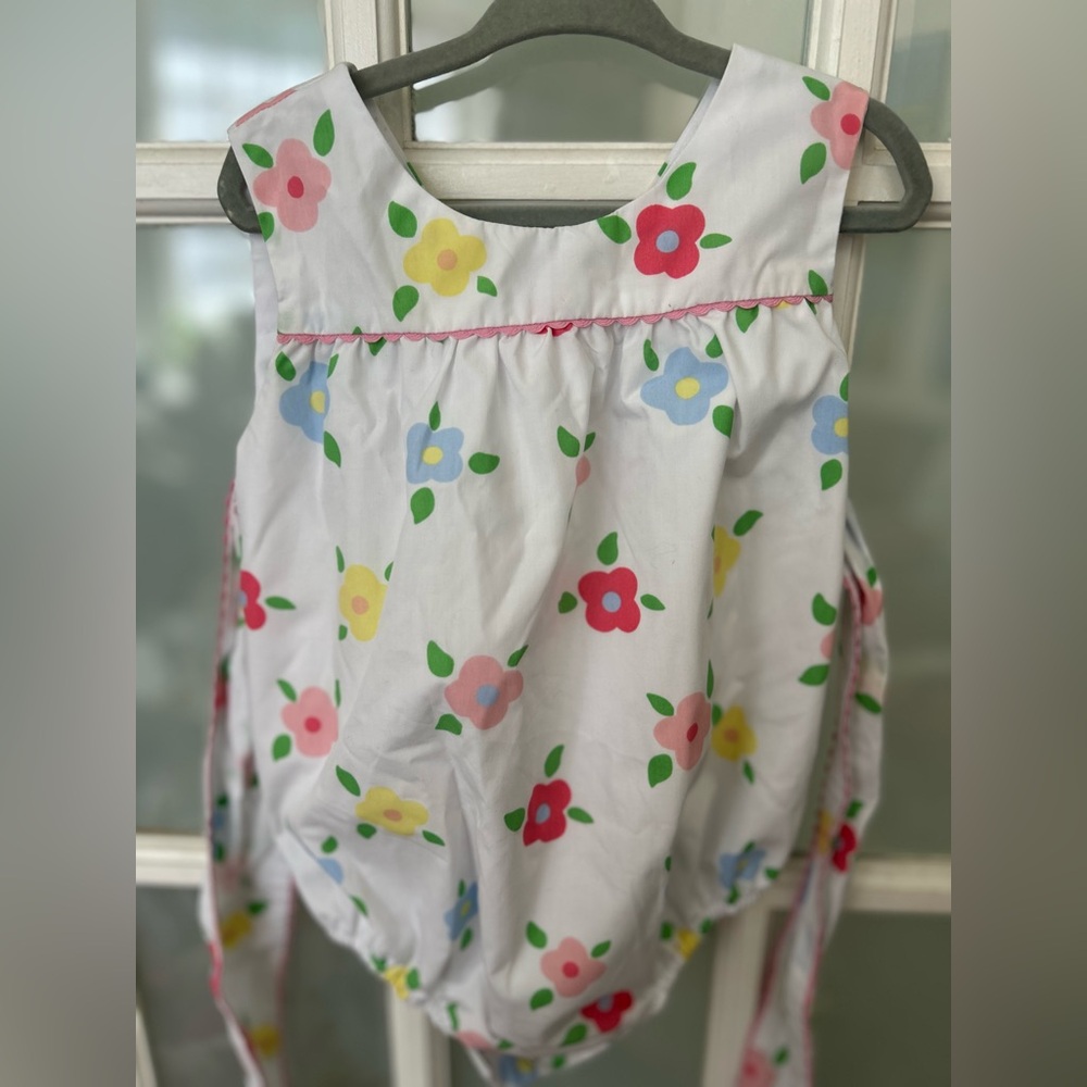 The Beaufort Bonnet Company Floral Kids Dress - White, Red, Pink, Blue, Yellow